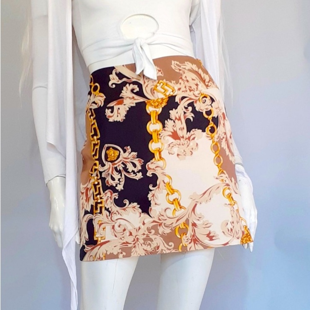 Silk Versace Mini skirt